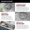 45&rdquo; Workstation Undermount Single Bowl 16 Gauge Stainless Steel Kitchen Sink with 2-Tier&nbsp;WorkFlow&trade; Ledge and Accessories